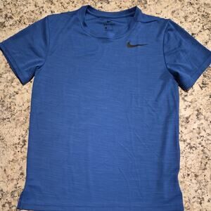 Nike Mens Blue Dri-Fit T-shirt Small Short Sleeve Round
